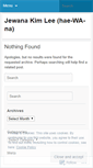 Mobile Screenshot of jewanakimlee.wordpress.com