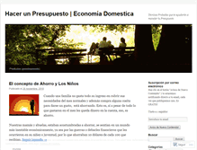 Tablet Screenshot of hacerunpresupuesto.wordpress.com