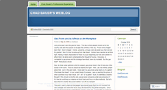 Desktop Screenshot of chadbauer.wordpress.com