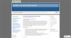 Desktop Screenshot of chihairdryers.wordpress.com