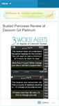 Mobile Screenshot of bustedpancreas.wordpress.com