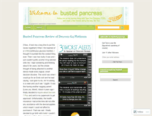 Tablet Screenshot of bustedpancreas.wordpress.com