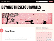 Tablet Screenshot of beyondthesefourwalls.wordpress.com