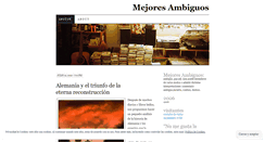Desktop Screenshot of mejoresambiguos.wordpress.com
