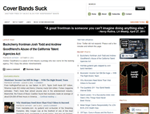 Tablet Screenshot of coverbandssuck.wordpress.com