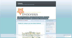 Desktop Screenshot of evolveris.wordpress.com