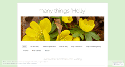 Desktop Screenshot of hollydilatush.wordpress.com