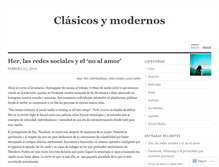 Tablet Screenshot of clasicosymodernos.wordpress.com