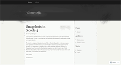 Desktop Screenshot of 3dimenzija.wordpress.com