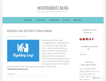 Tablet Screenshot of misteradotz.wordpress.com