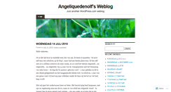 Desktop Screenshot of angeliquedenolf.wordpress.com