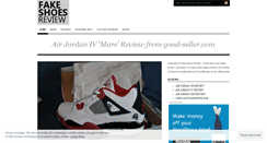 Desktop Screenshot of fakeshoesreview.wordpress.com