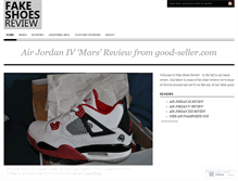 Tablet Screenshot of fakeshoesreview.wordpress.com