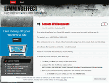 Tablet Screenshot of lemmingeffect.wordpress.com