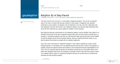 Desktop Screenshot of gayadoptionx.wordpress.com