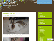 Tablet Screenshot of bunnychoy.wordpress.com