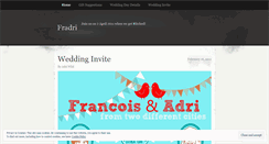 Desktop Screenshot of fradri.wordpress.com