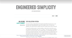 Desktop Screenshot of engineeredsimplicity.wordpress.com