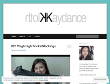 Tablet Screenshot of kaydancekloth.wordpress.com