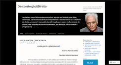 Desktop Screenshot of desconstrucaoedireito.wordpress.com