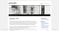 Desktop Screenshot of goingpublicmelb.wordpress.com