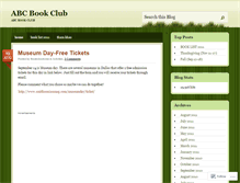 Tablet Screenshot of abcbookclub.wordpress.com