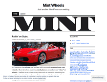 Tablet Screenshot of mintwheels.wordpress.com