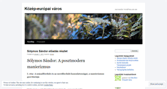 Desktop Screenshot of kozepeuropaivaros.wordpress.com