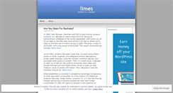 Desktop Screenshot of limes.wordpress.com