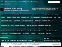 Tablet Screenshot of mastercitizen.wordpress.com