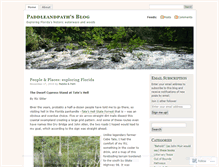 Tablet Screenshot of paddleandpath.wordpress.com