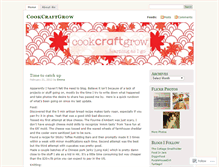 Tablet Screenshot of cookcraftgrow.wordpress.com
