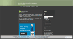 Desktop Screenshot of liviacarvalhoadvocacia.wordpress.com