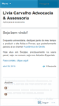 Mobile Screenshot of liviacarvalhoadvocacia.wordpress.com