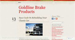 Desktop Screenshot of goldlinebrakeproducts.wordpress.com