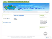 Tablet Screenshot of humasprovsulut.wordpress.com
