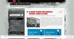 Desktop Screenshot of lamalaobediencia.wordpress.com