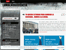 Tablet Screenshot of lamalaobediencia.wordpress.com