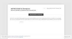Desktop Screenshot of instincx.wordpress.com
