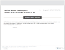 Tablet Screenshot of instincx.wordpress.com