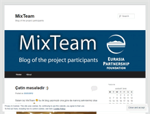 Tablet Screenshot of mixteam01.wordpress.com