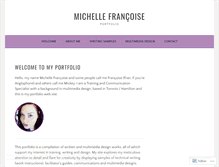 Tablet Screenshot of michellefrancoise.wordpress.com