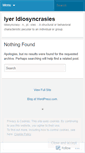 Mobile Screenshot of iyeridiosyncrasies.wordpress.com