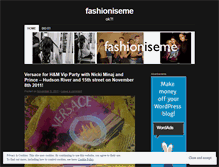 Tablet Screenshot of fashioniseme.wordpress.com