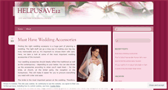 Desktop Screenshot of helpusave12.wordpress.com