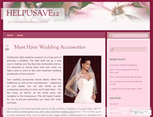 Tablet Screenshot of helpusave12.wordpress.com