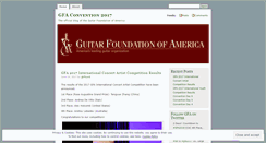 Desktop Screenshot of gtrfound.wordpress.com