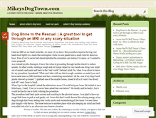 Tablet Screenshot of mikeysdogtown.wordpress.com