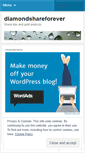 Mobile Screenshot of diamondshareforever.wordpress.com