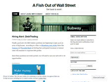 Tablet Screenshot of fishoutofwallst.wordpress.com